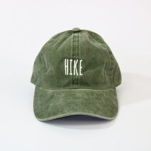 HIKE - Olive Green Baseball Hat Cap Unisex